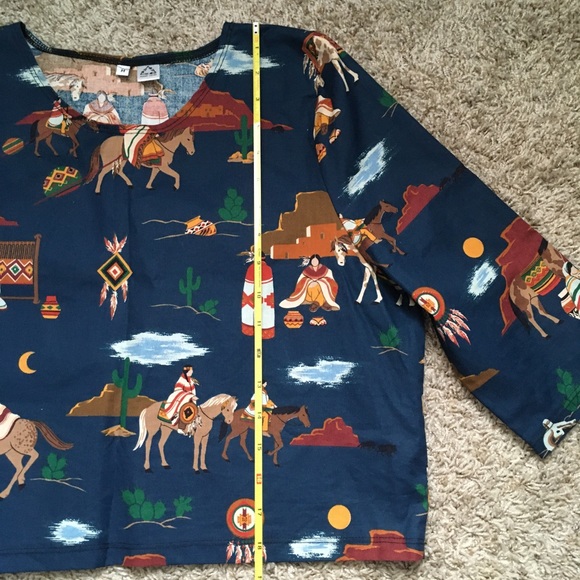 Southwest Horse Boho Top - Picture 9 of 10